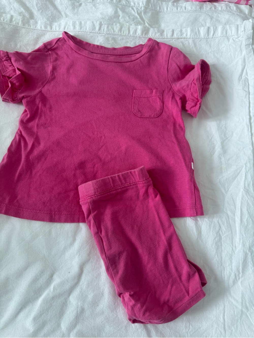 GAP Girls Hot Pink Top and Leggings Set